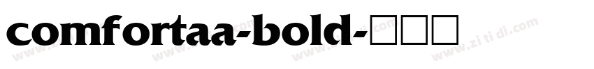 comfortaa-bold字体转换