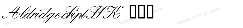 AldridgeScriptSSK字体转换