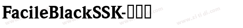 FacileBlackSSK字体转换