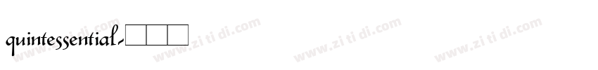 quintessential字体转换