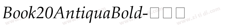 Book20AntiquaBold字体转换