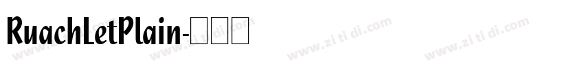 RuachLetPlain字体转换