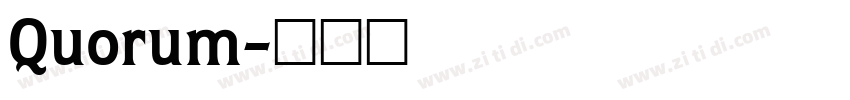 Quorum字体转换