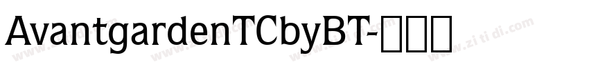 AvantgardenTCbyBT字体转换