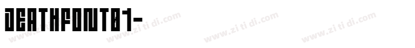 DEATHFONT01字体转换