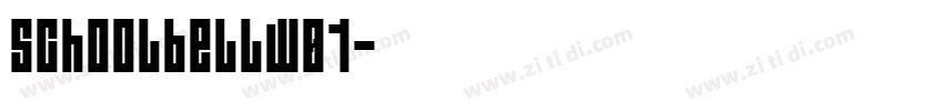 Schoolbellw01字体转换