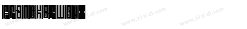 FranckerW04字体转换