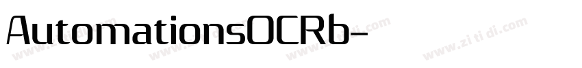 AutomationsOCRb字体转换