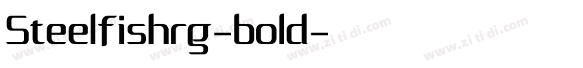 Steelfishrg-bold字体转换