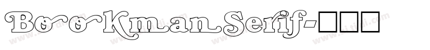 BookmanSerif字体转换