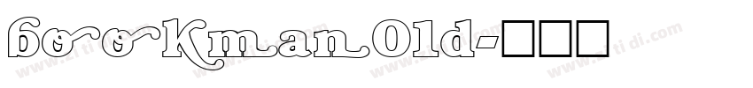 bookman01d字体转换