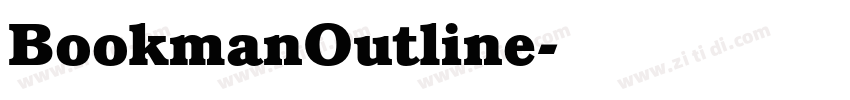 BookmanOutline字体转换