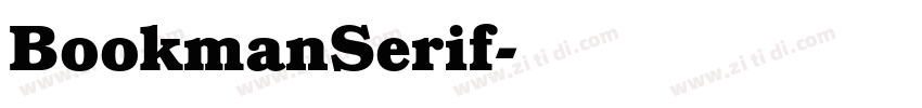 BookmanSerif字体转换