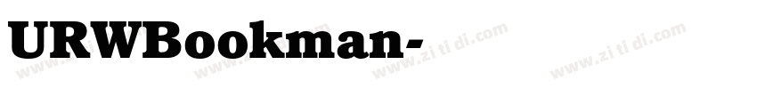 URWBookman字体转换