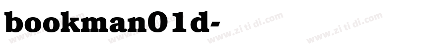 bookman01d字体转换