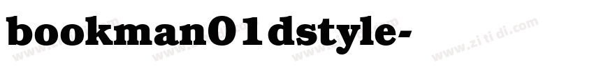 bookman01dstyle字体转换