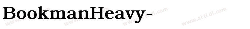 BookmanHeavy字体转换