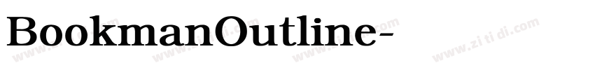 BookmanOutline字体转换