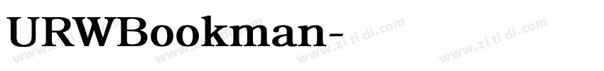 URWBookman字体转换