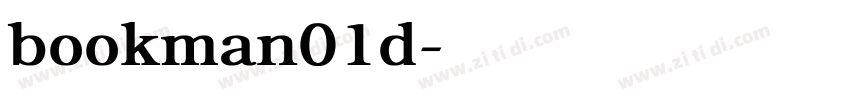 bookman01d字体转换