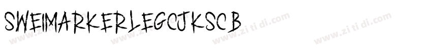 SweiMarkerLegCJKsc-B字体转换