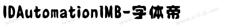 IDAutomationlMB字体转换