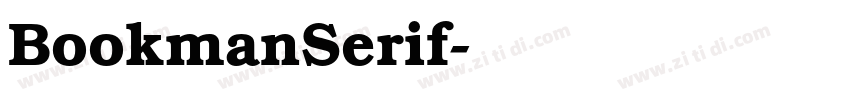 BookmanSerif字体转换