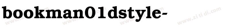 bookman01dstyle字体转换