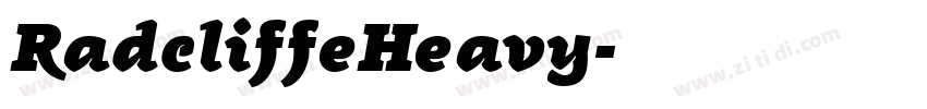RadcliffeHeavy字体转换 RadcliffeHeavy字体转换
