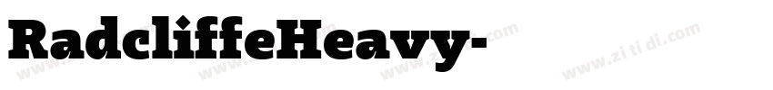 RadcliffeHeavy字体转换 RadcliffeHeavy字体转换