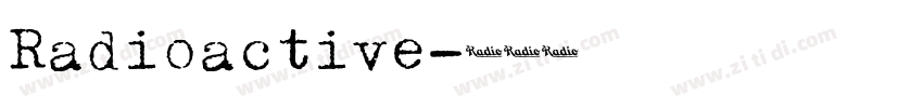 Radioactive字体转换