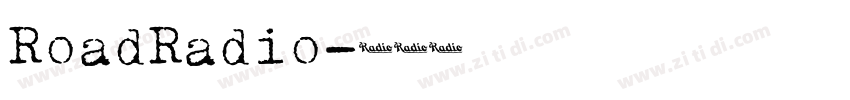RoadRadio字体转换