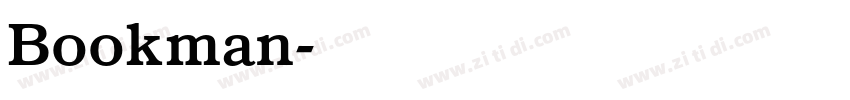 Bookman字体转换