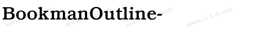 BookmanOutline字体转换