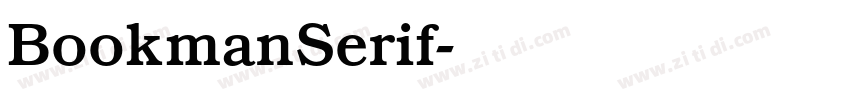 BookmanSerif字体转换