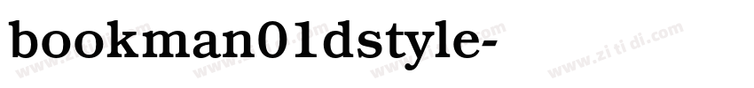 bookman01dstyle字体转换