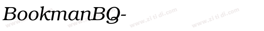 BookmanBQ字体转换