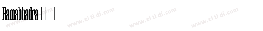 Ramabhadra字体转换