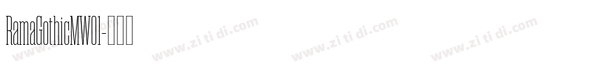 RamaGothicMW01字体转换