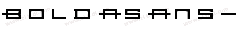 BoldaSans字体转换