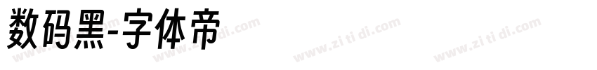 数码黑字体转换