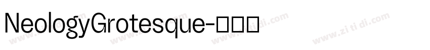 NeologyGrotesque字体转换