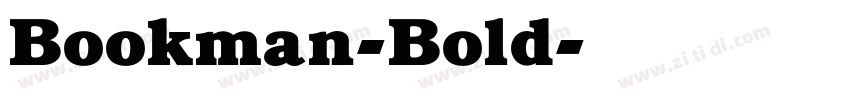 Bookman-Bold字体转换
