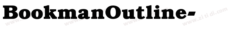 BookmanOutline字体转换