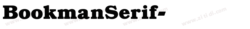 BookmanSerif字体转换