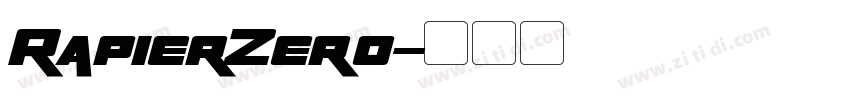 RapierZero字体转换