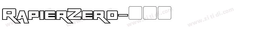 RapierZero字体转换