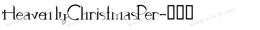 HeavenlyChristmasPer字体转换