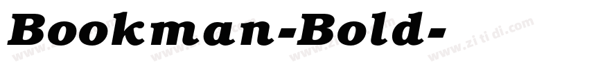 Bookman-Bold字体转换