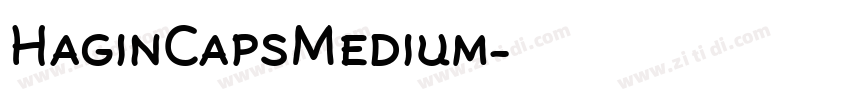 HaginCapsMedium字体转换